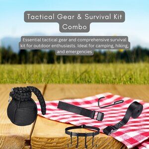 Strap Gear Equipment Tree Hanger & emergency gear tools survival kit Combo Pack